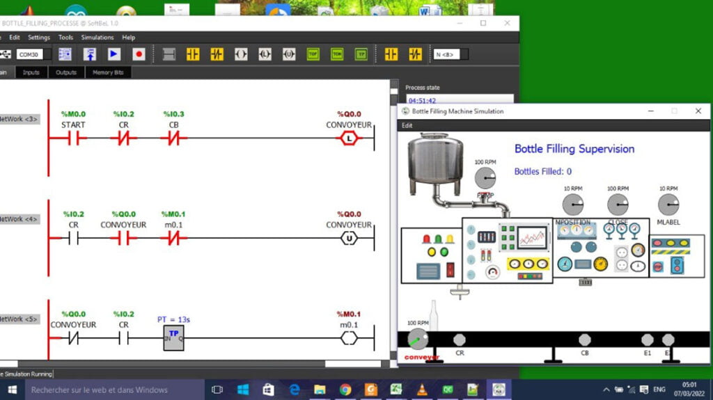 Ecran d'ordinateur avec une fenetre de shema de BanaAfrica